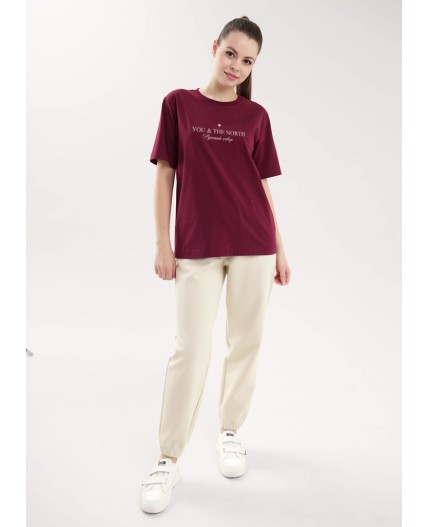 CLE LF15-100 Футболка жен., т.бордовый