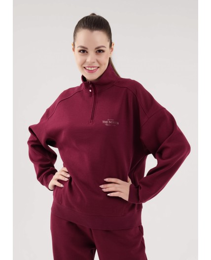 CLE LH15-100 Джемпер жен., т.бордовый