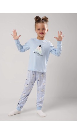 CLE Пижама дев. 903611кд_п, голубой