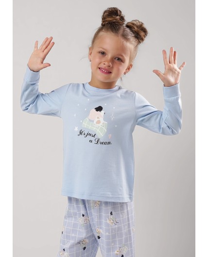 CLE Пижама дев. 903611кд_п, голубой