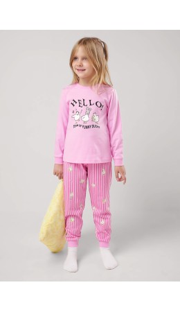 CLE Пижама дев. 903611кд_п, розовый/молочный