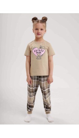 CLE Пижама дев. 909495кд_п, бежевый