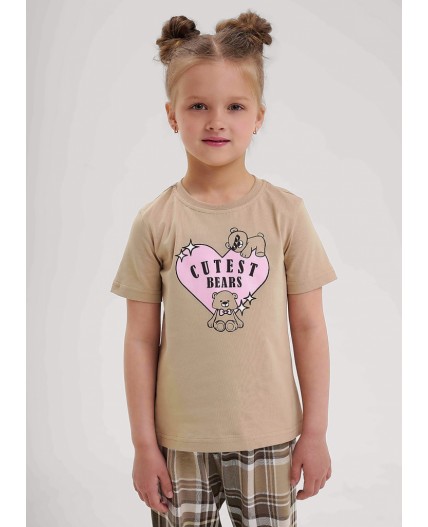 CLE Пижама дев. 909495кд_п, бежевый