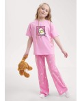 CLE Пижама дев. 909529кд_п, розовый/молочный