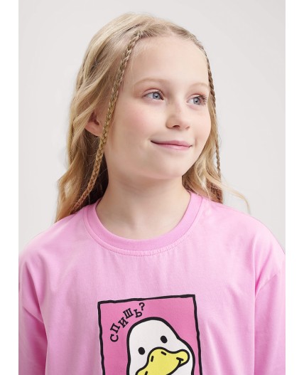 CLE Пижама дев. 909529кд_п, розовый/молочный