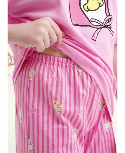 CLE Пижама дев. 909529кд_п, розовый/молочный