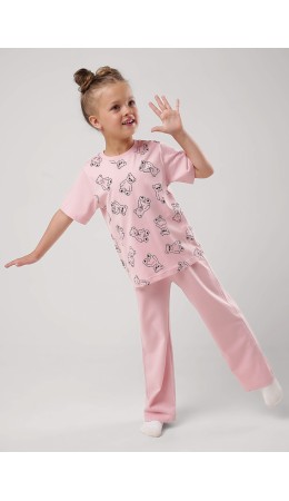 CLE Пижама дев. 909568кд_п, св.розовый