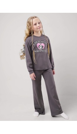 CLE Пижама дев. 909569кд_п, т.серый