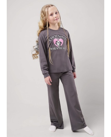 CLE Пижама дев. 909569кд_п, т.серый