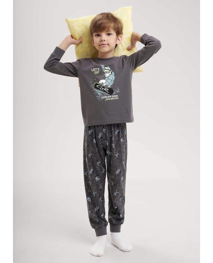 CLE Пижама мал. 909473кд_п, т.серый