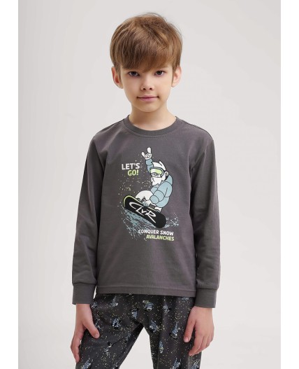 CLE Пижама мал. 909473кд_п, т.серый