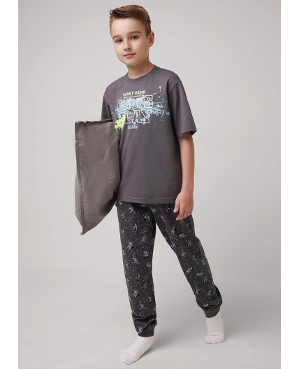 CLE Пижама мал. 909573кд_п, т.серый