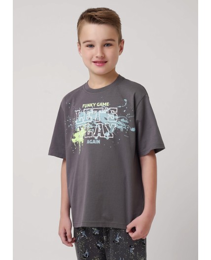 CLE Пижама мал. 909573кд_п, т.серый