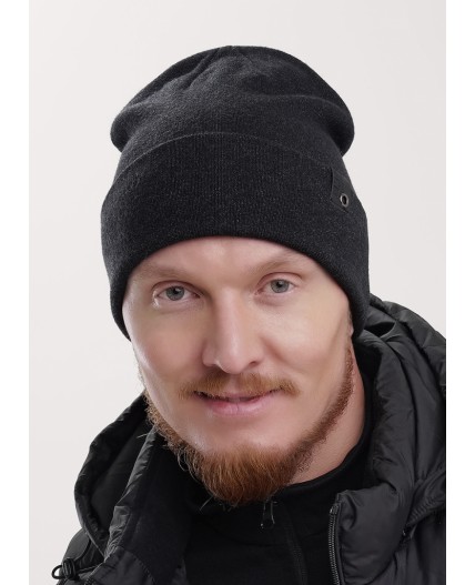 CLE Шапка 453855вн, меланж т.серый