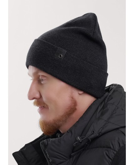 CLE Шапка 453855вн, меланж т.серый