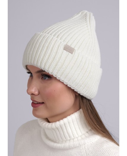 CLE Шапка 453929ап флис, белый