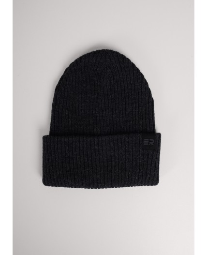 CLE Шапка 454156аш, меланж т.серый