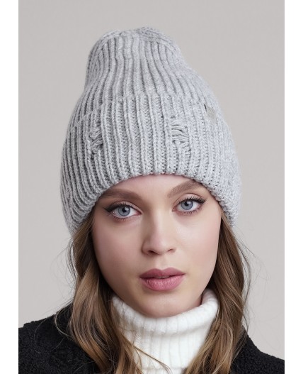 CLE Шапка 454379ап, меланж св.серый