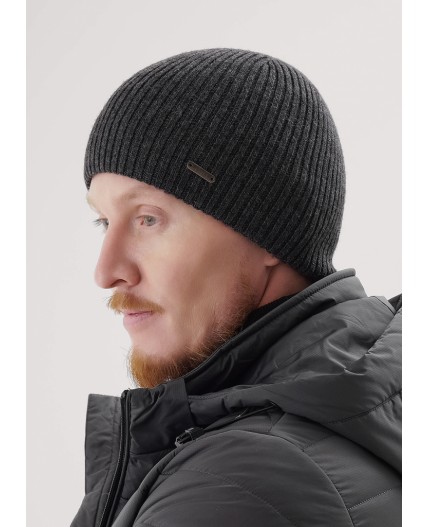 CLE Шапка 454423аш, меланж т.серый