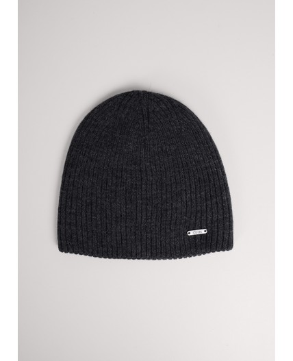 CLE Шапка 454423аш, меланж т.серый