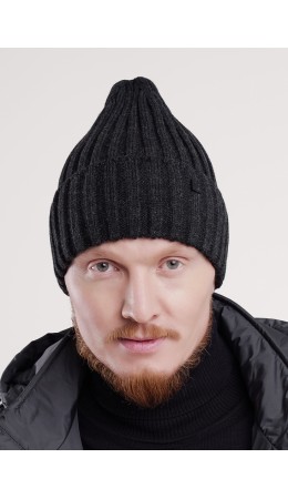 CLE Шапка 454430аш, меланж т.серый
