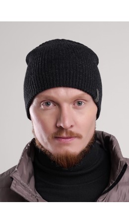 CLE Шапка 454451аш, меланж т.серый