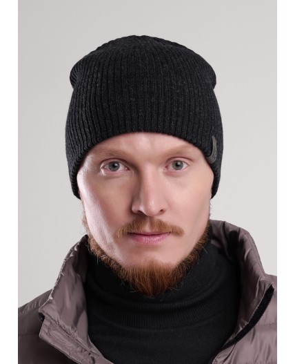 CLE Шапка 454451аш, меланж т.серый