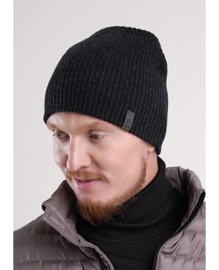 CLE Шапка 454451аш, меланж т.серый