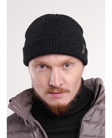 CLE Шапка 454451аш, меланж т.серый