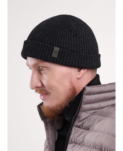 CLE Шапка 454451аш, меланж т.серый