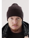 CLE Шапка 454515вн, т.коричневый/чёрный