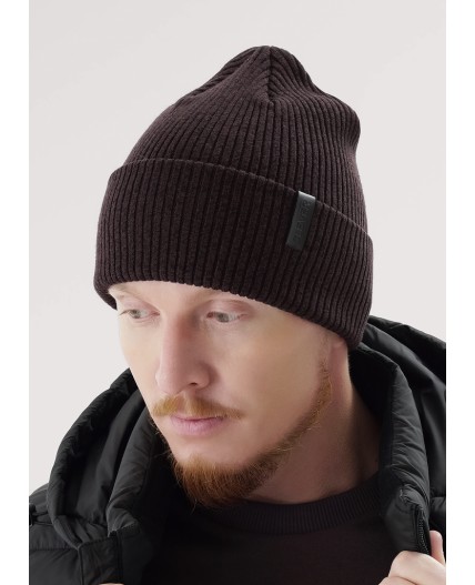 CLE Шапка 454515вн, т.коричневый/чёрный
