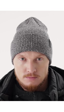 CLE Шапка 454515вн, меланж серый/чёрный
