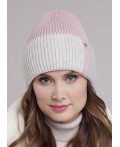 CLE Шапка 454517ап флис, розовый/меланж бежевый