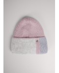 CLE Шапка 454517ап флис, розовый/меланж бежевый