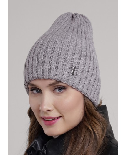 CLE Шапка 604150вн, меланж серый