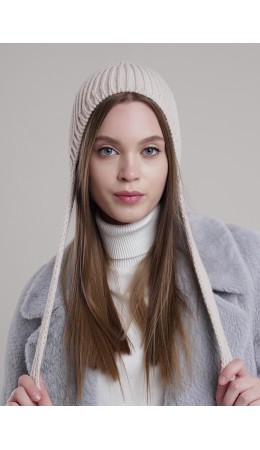 CLE Шапка жен. 'Капюшон' 454458ап, бежевый