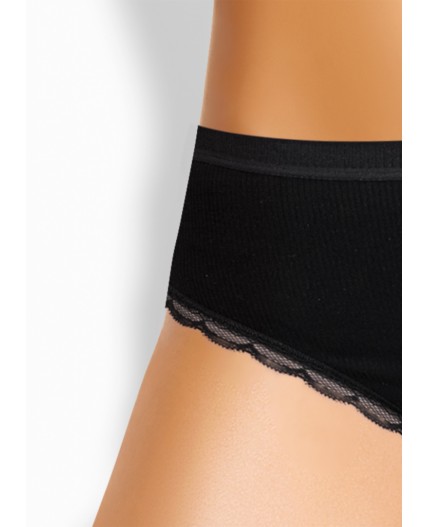 CLE BR025 Трусы жен. База кашкорсе, чёрный