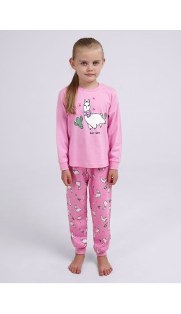 CLE Пижама дев. 903611кд_п, св.розовый/т.серый