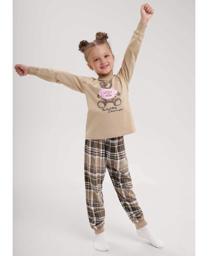 CLE Пижама дев. 903611кд_п, бежевый