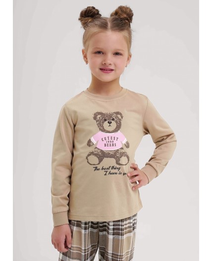 CLE Пижама дев. 903611кд_п, бежевый