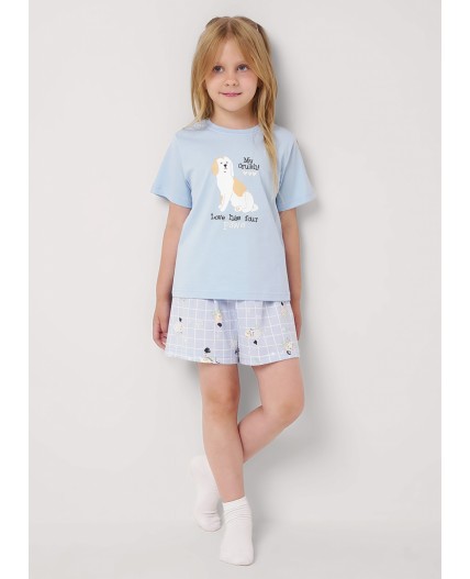 CLE Пижама дев. 909527кд_п, голубой