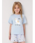 CLE Пижама дев. 909527кд_п, голубой
