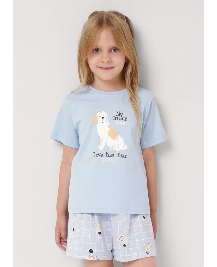 CLE Пижама дев. 909527кд_п, голубой