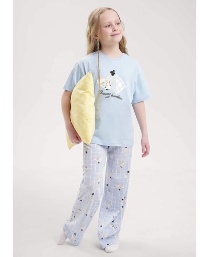 CLE Пижама дев. 909529кд_п, голубой