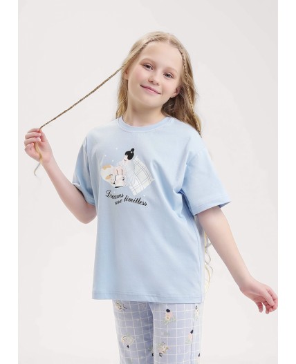 CLE Пижама дев. 909529кд_п, голубой
