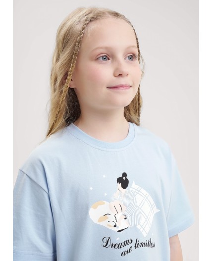 CLE Пижама дев. 909529кд_п, голубой