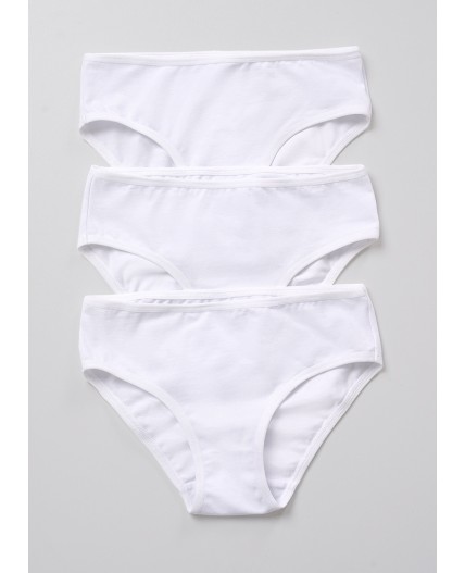 CLE Трусы дев(набор) GC5565 3 шт, белый