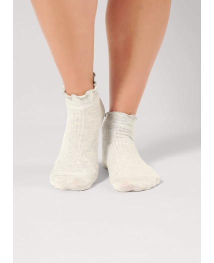 CLE Носки жен.Д2421, меланж св.серый