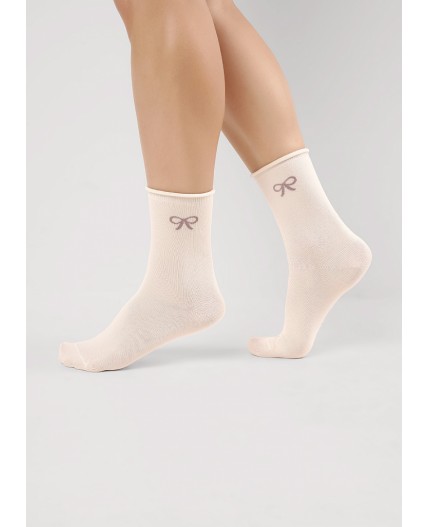 CLE Носки жен.Д2504 fashion база осл, св.бежевый